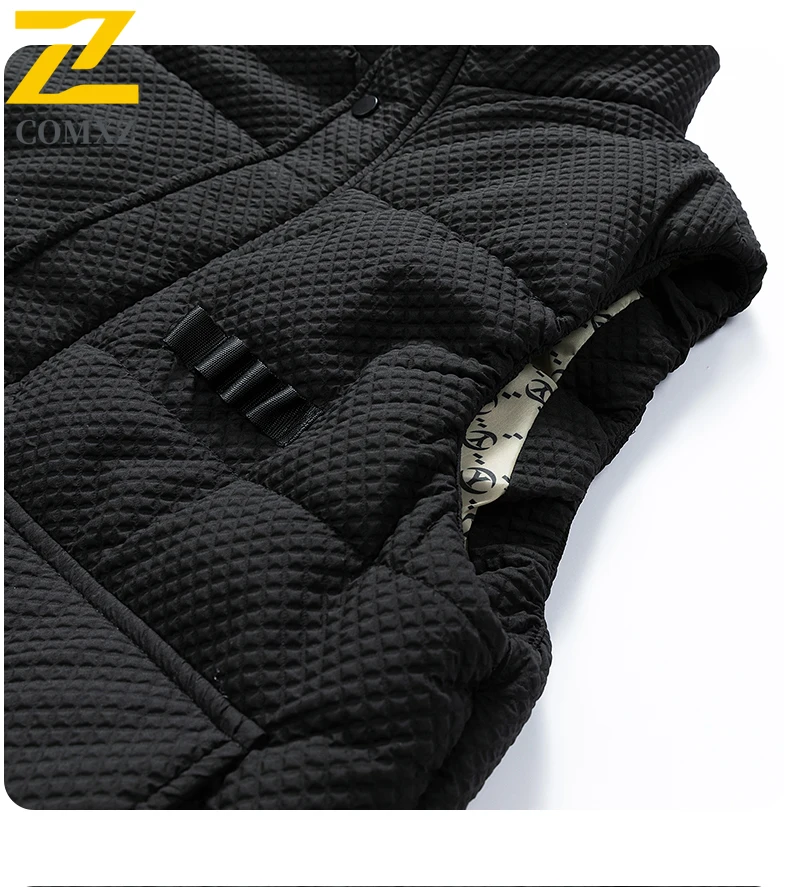 Winter Men's Sports Vest Stand Collar Thickened Windproof Waterproof Sleeveless Coat for Hiking Camping Fishing Outdoor New 2025