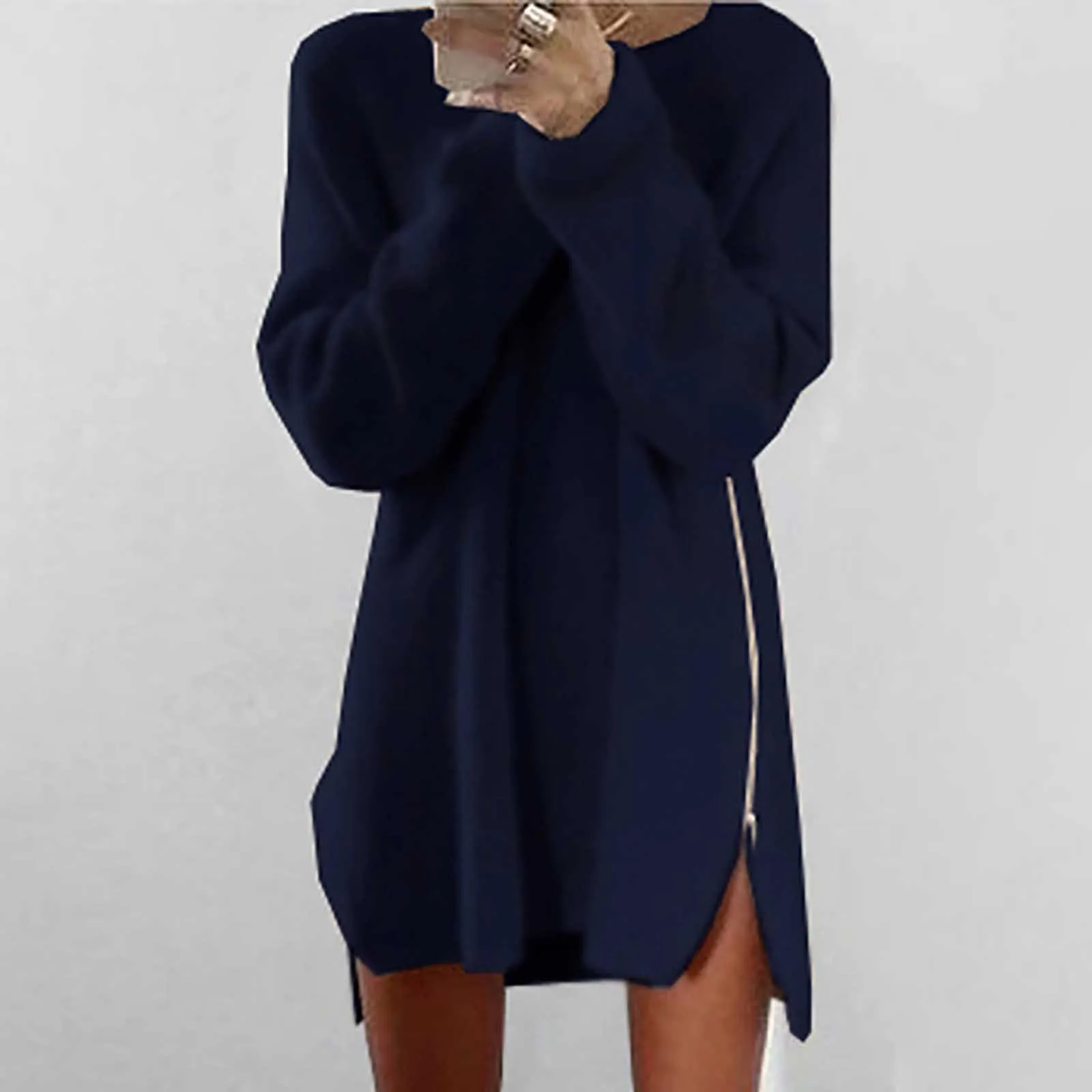 

O-Neck Women Hoodies Pullover Solid Color Long Sleeves Korean T-Shirt Women Harajuku Sudadera Female Hooded Comfortable Pink Tee