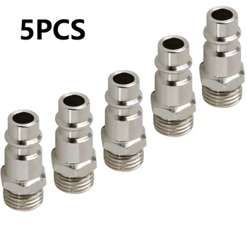 5Pcs Pneumatic Fitting European Standard EU Euro Type Quick Coupling Connector Coupler For Air CompressorMale Thread  BSP Male