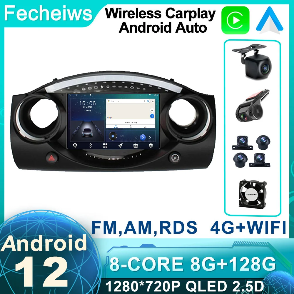 Android-12-For-BMW-Mini-Cooper-R50-R52-R53-2000-2007-Car-Radio-Wireless ...