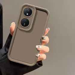Premium Matte Anti-Drop Soft Protective Phone Cover for For Honor X7B (Tyjt brown)