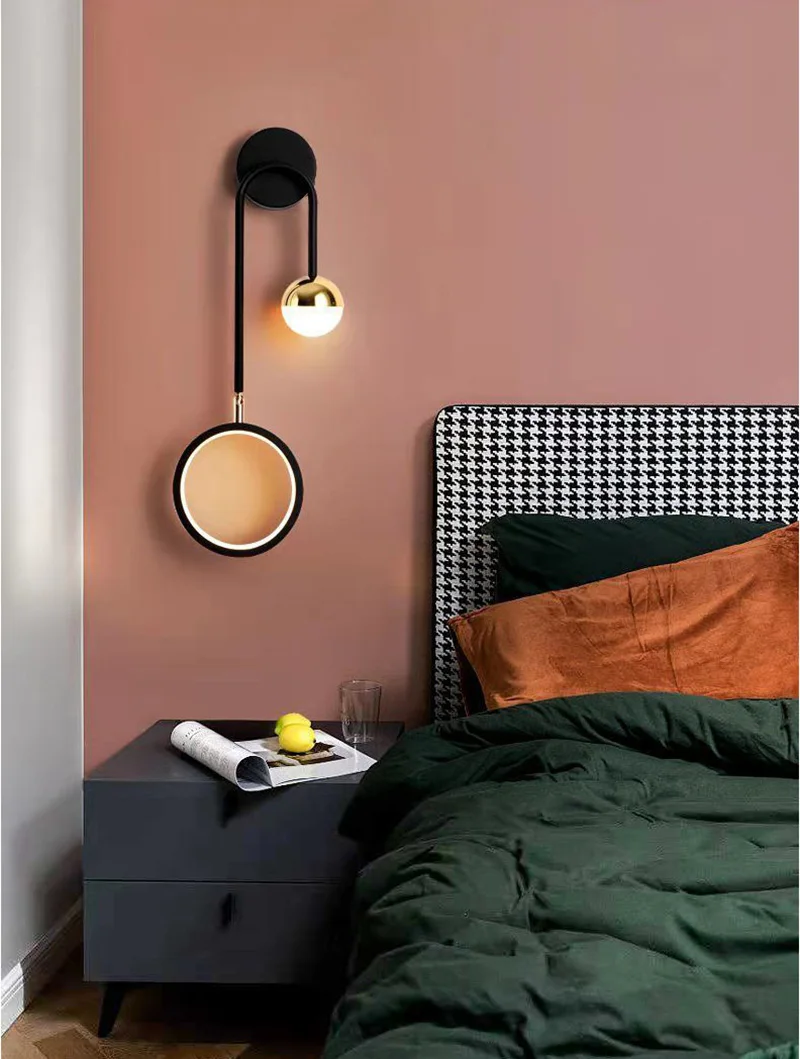 Creative Wall Lamp Nordic LED Bedroom Adjustable Wall Lights Indoor Aisle Living Room Decors Sconce New Home Decor Lighting бра swing arm wall lamp