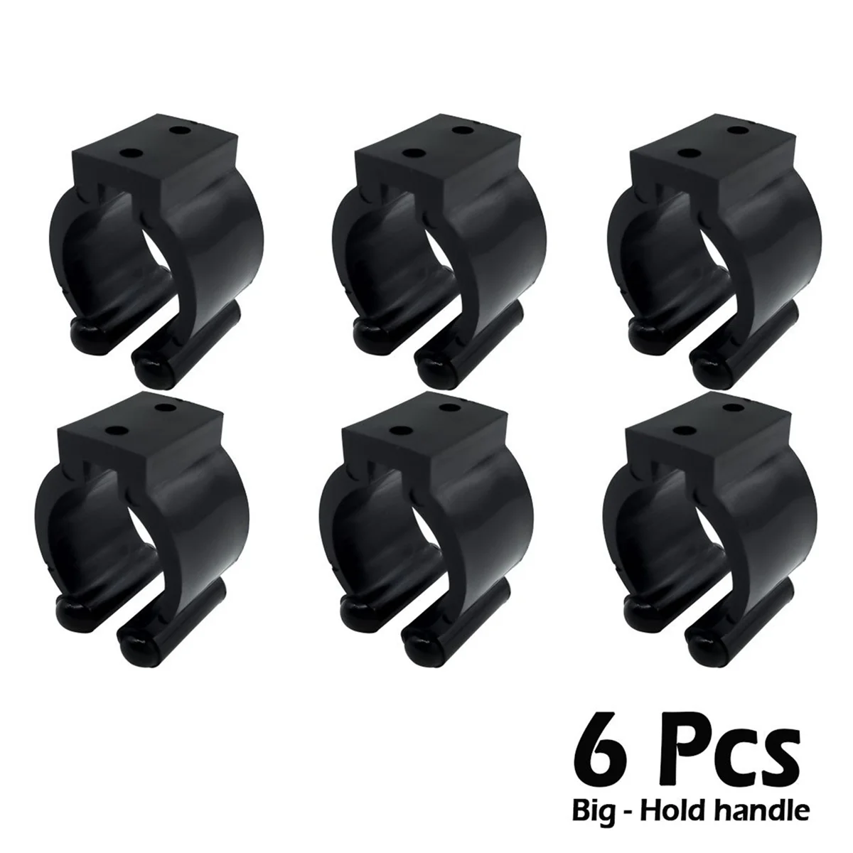 BAAU 48 Pieces Regular Fishing Pole Rod Holder Storage Clips Rack 2 Style & 24 Pcs Each Style- Big for Hold Handle