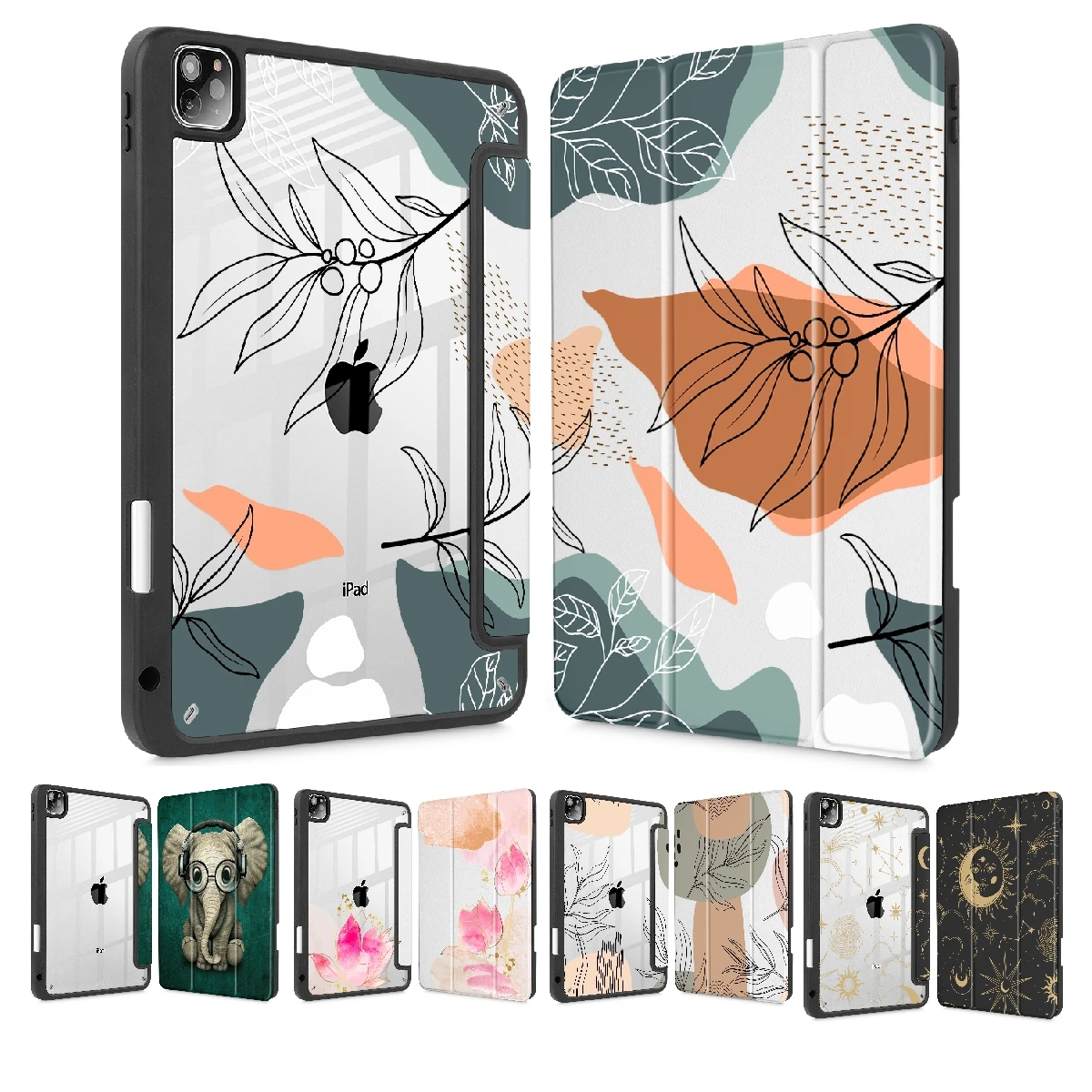 

Shockproof Cover Clear Transparent Back Shell for iPad Pro 12.9 inch M2 6th Generation 2022 Pro 11 10th 2022 10.9inch ipad case