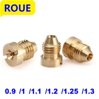 0.9mm-1.4mm Copper Core Snow Foam Cannon Orifice Nozzle Tips Thread High Pressure Foam Spray Gun Brass Replacement Nozzle Head 1
