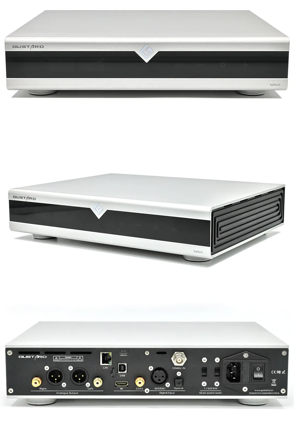 GUSTARD X26III MQA DAC Network Streaming Decoder 2*ES9039SPRO