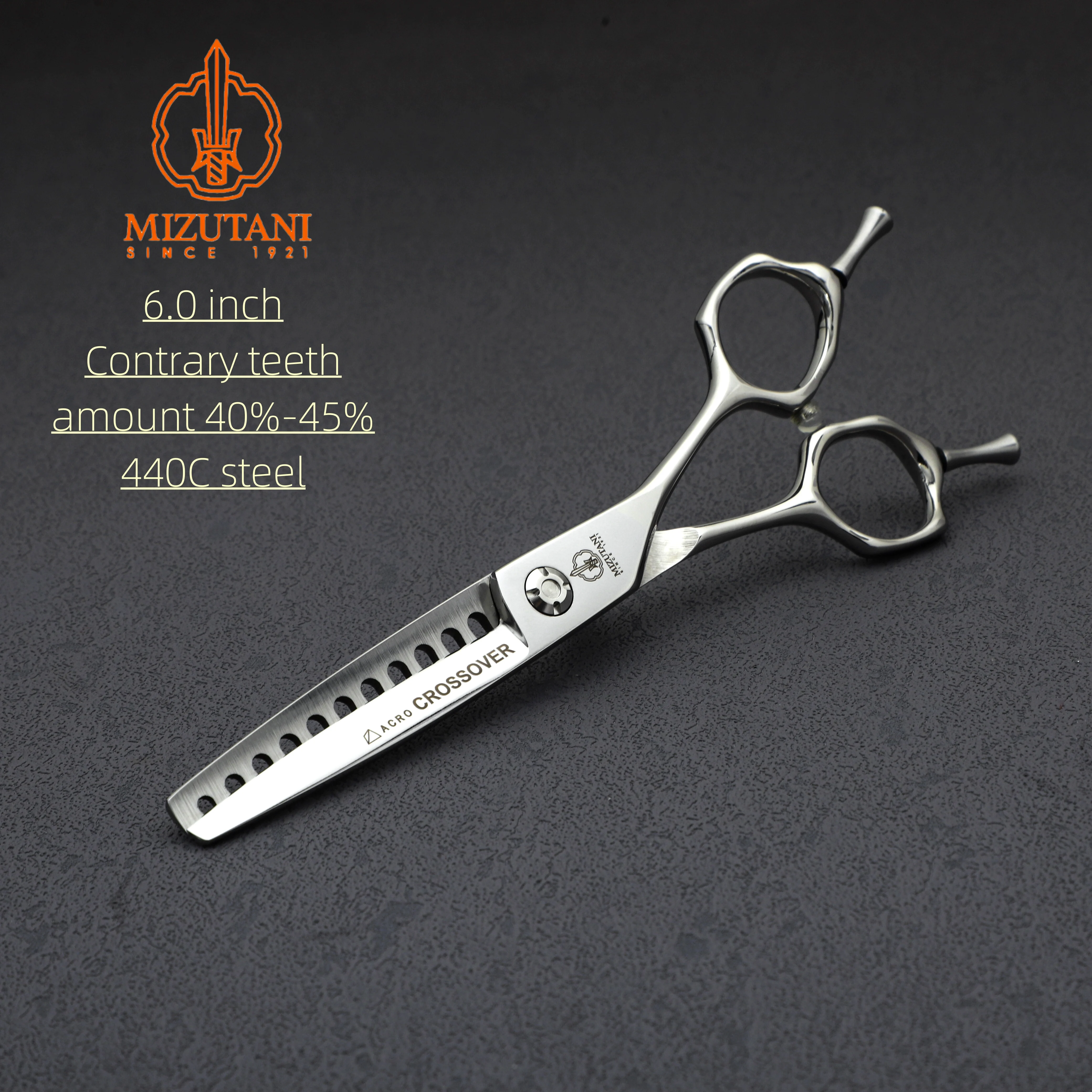MIZUTANI contrary tooth thinnigng sissors，man and woman Profession barber sissors，VG10 440C steel Hair cutting tools