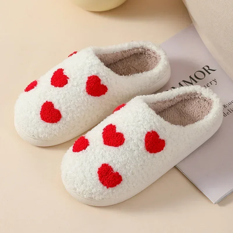 Ghost Face Blue Evil Eye Fuzzy Slippers - Plush Winter Warm Indoor Non-Slip Shoes