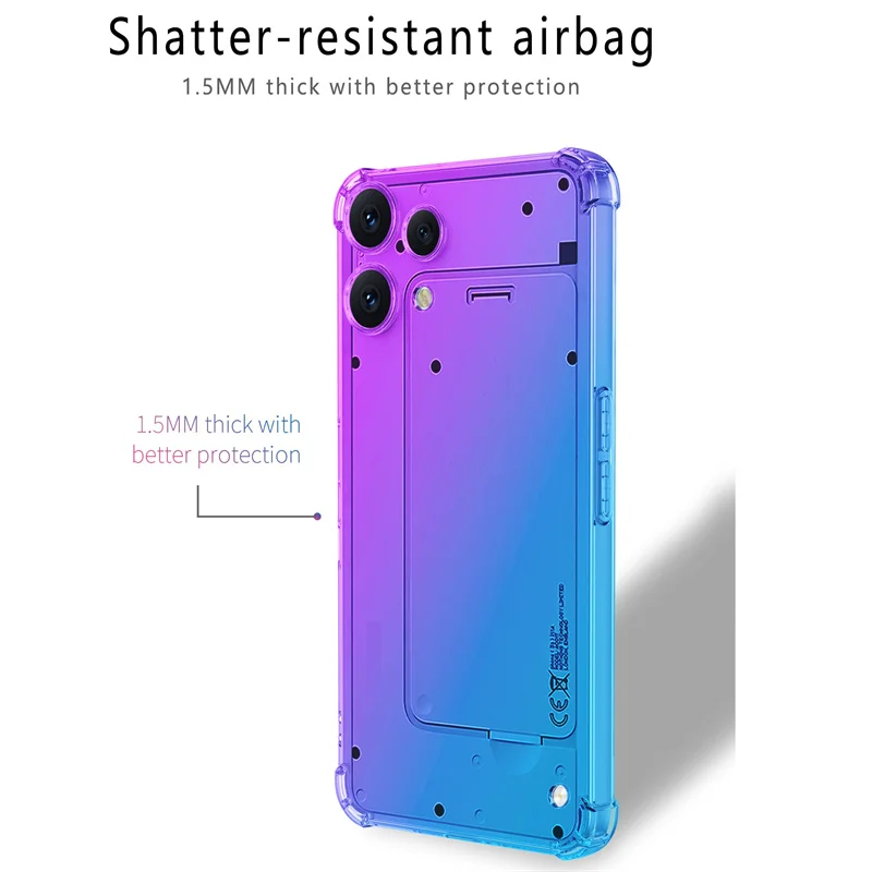 Gradient Airbag TPU Shockproof Case - Protective Cover
