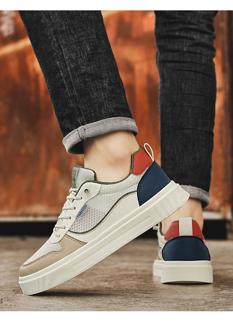 Scarpe da skate estive da uomo in mesh traspirante_voghion.com