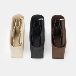 Longchamp-Bolsa interna multifuncional para mulheres, feltro inserir saco, organizador de maquiagem, sacos cosméticos, bolsa de viagem, armazenamento