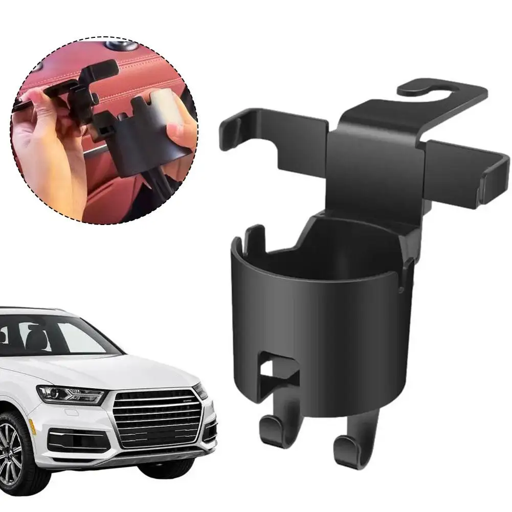 

Car Seat Back Water Cup Holder With 2 Hooks Bag Umbrella Hanging Interior Holder Mount Accessories Organizer Phone Auto Sto H6M3