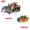 HUINA 1554 1:16 RC Truck Model Remote Controlled Bulldozer D9R 1:18 Alloy Tractor Cars Engineering Cars Trucks Toys Boys Gifts 4