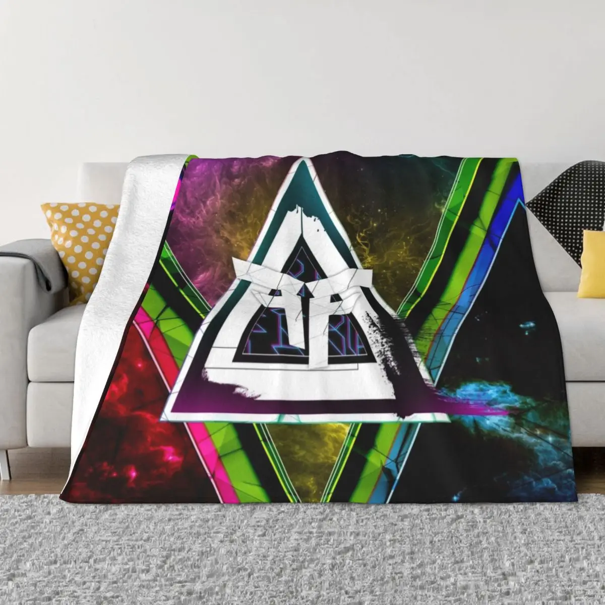 

Friendly Fire Games More Triangles Throw Blanket Decorative Throw Blanket Plaid