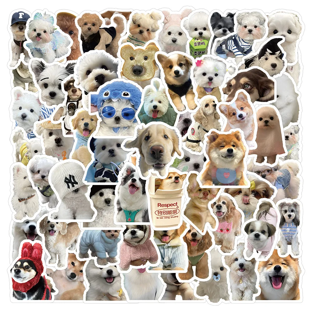200Pcs 애완 동물 강아지 고양이 휴일 파티 스티커 휴대 전화 컵 노트북 스케이트 보드 귀여운 애완 동물 스티커 장난감