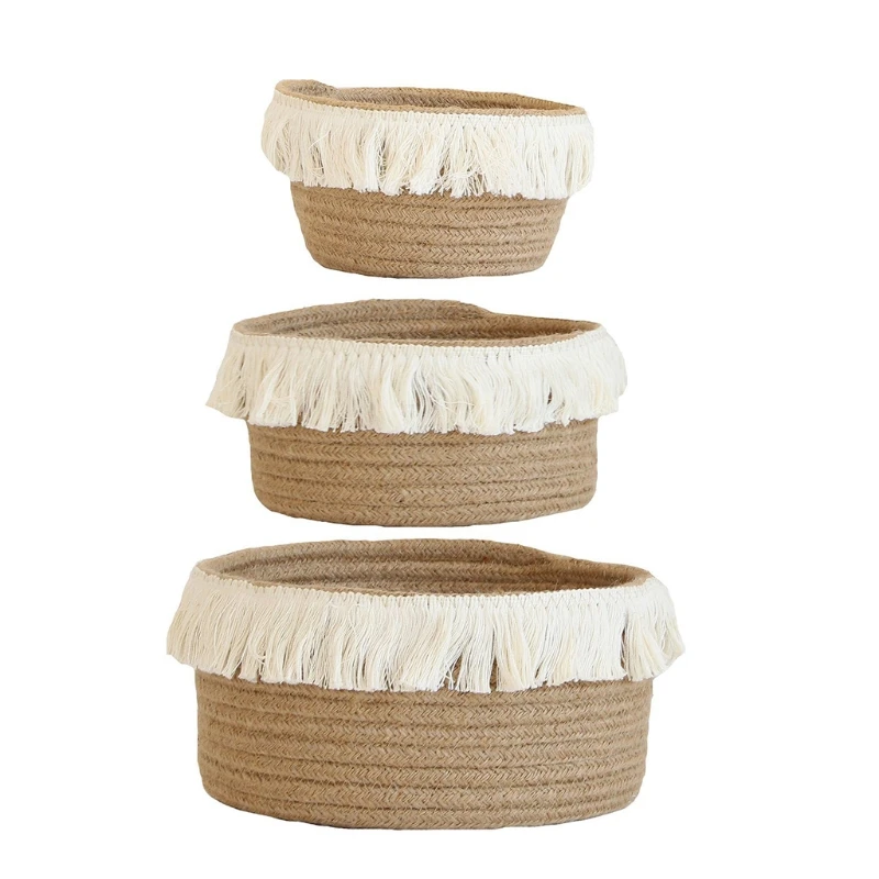 

Y166 Woven Sewing Storage Basket Photography Props Fruit Storage Bin