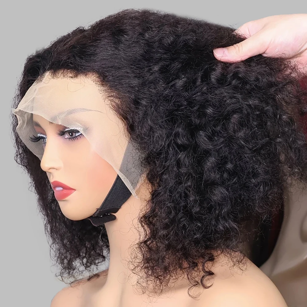 Perruques Bob Courtes 250% Densité 13×6 13×4 Hd Dentelle Frontale Perruques Vague Profonde Dentelle Avant Perruque De Cheveux Humains Court Bob 7×5 Sans Colle Perruques Bouclés Perruque De Cheveux Humains