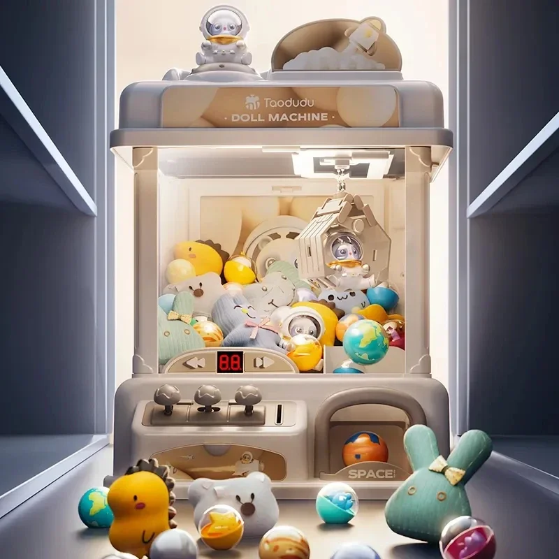 Children Mini Claw Machine Toys Automatic Coin Operated Play Game Arcade Crane Doll Machines Birthday Christmas Gifts for Kids 2