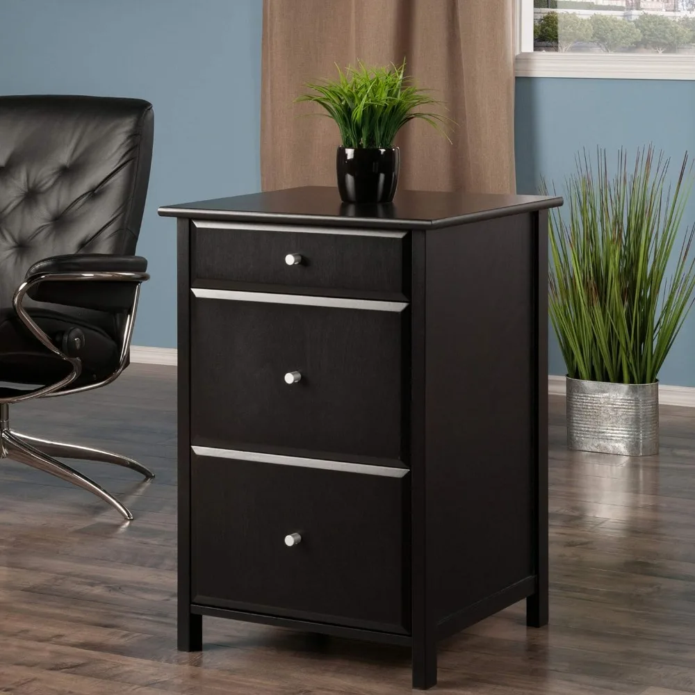 File Cabinet Black Home Office Documents for Documents Removable Shelf Storage Furniture Chest of Drawers Filing Cabinets