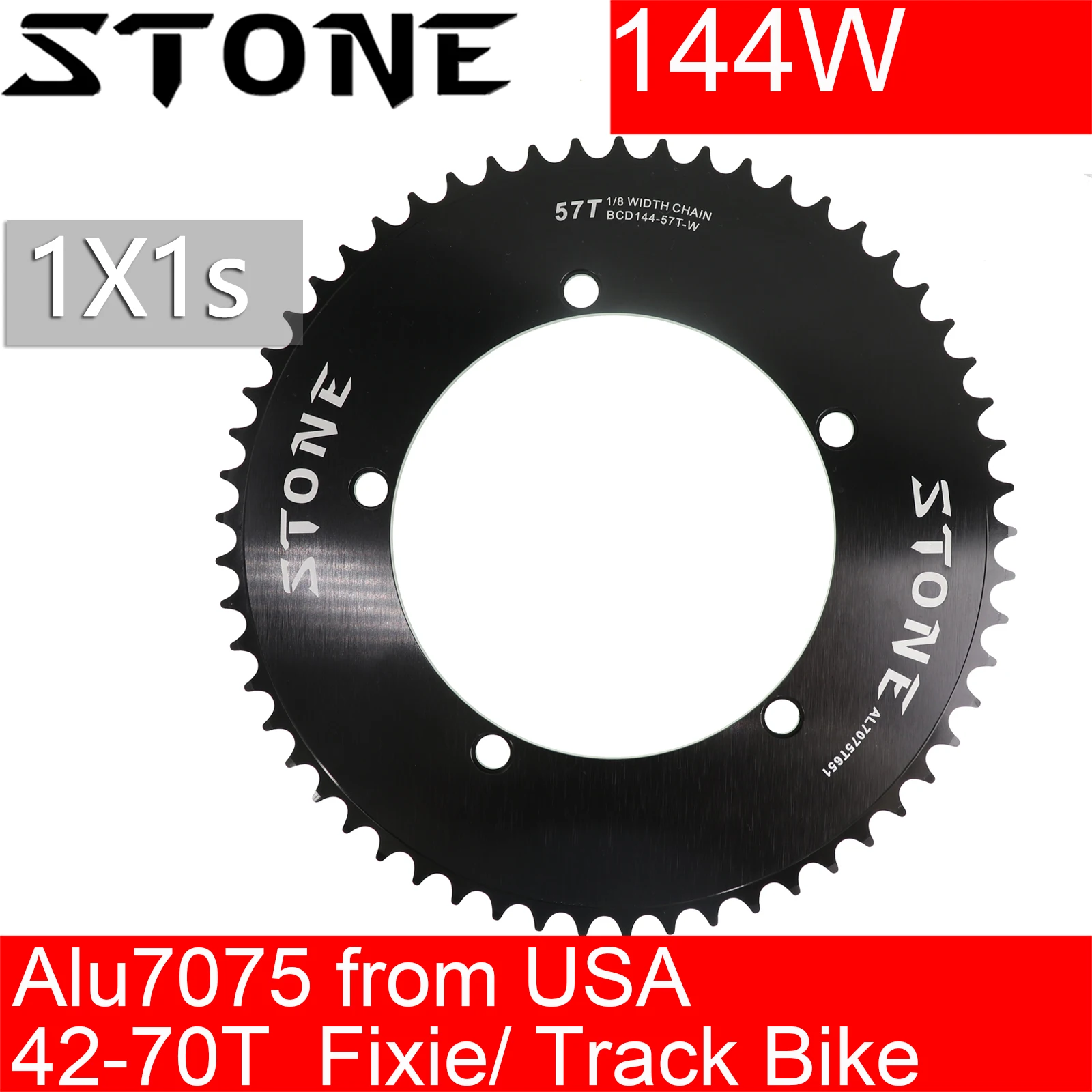 

Stone 144BCD Fixed Gear fixie Round Chainring Track Bike 47 48 49 50 51 52 53 54 55 56 57 58 59 60 61 63 65 67 69 70 62 64 66 68