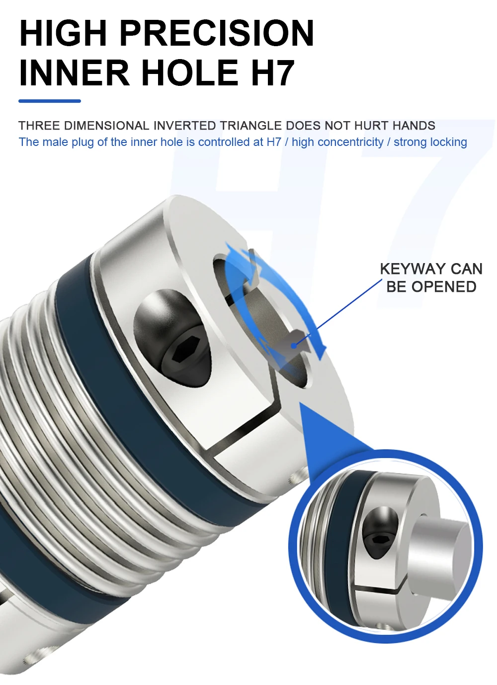 de liga de alumínio tamanhos d32l42 6mm a 15mm para conexão em torno