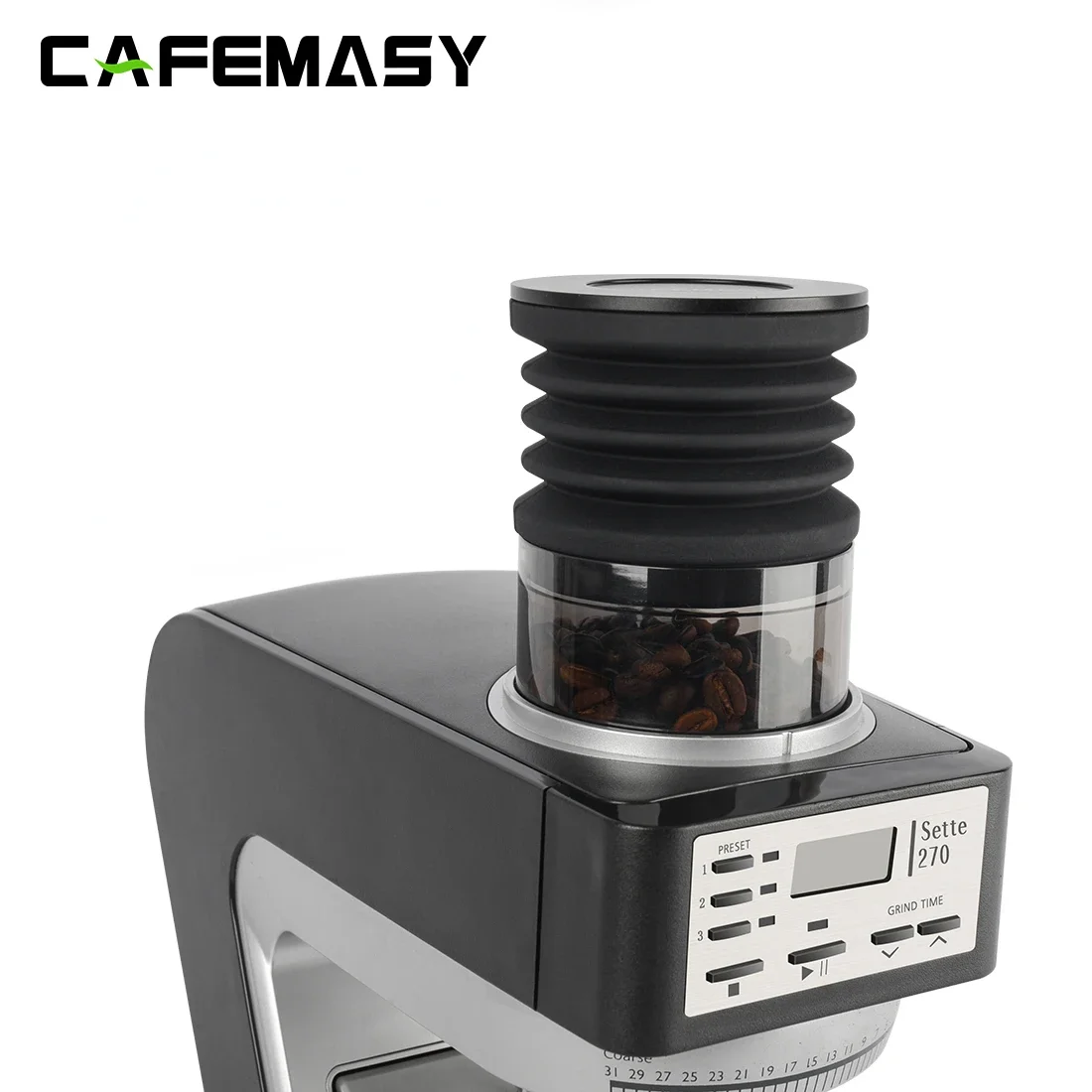 Coffee Beans Grinder Single Dose Hopper for Baratza Sett 270/30 Silicone Bellows with PC Base Grinder Bin Blowing Clean Tool coffee grinder hopper