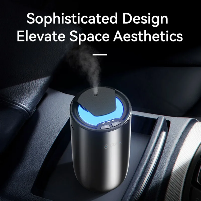 SCENTA Luxury Electric Portable Car Air Perfume Diffuser With Ambient Light, Wireless Automatic Car Air Freshener Scent Diffuser