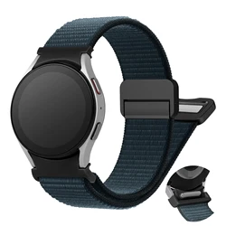 Magnetic Nylon Smartwatch Strap - No Gaps Bracelet for Galaxy6 classic 43mm (Midnight)