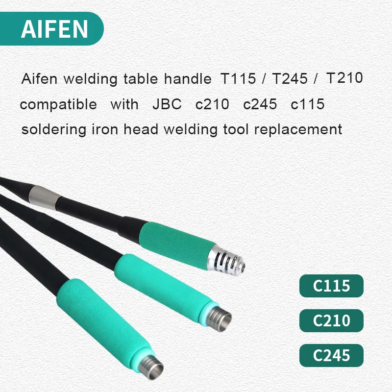 

AIFEN Soldering Station Handle T210/T115/T245/T12 Compatible JBC C210 C245 C115 Soldering Tip Welding Tools Replace