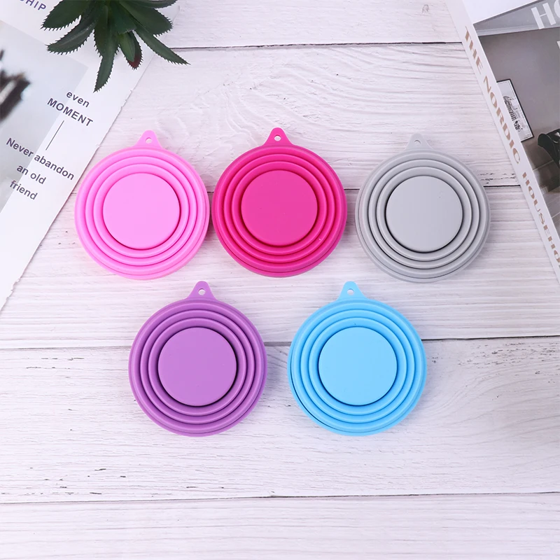 1PC Portable Menstrual Cup Collapsible Silicone Cup Sterilizing Feminine Hygiene Product