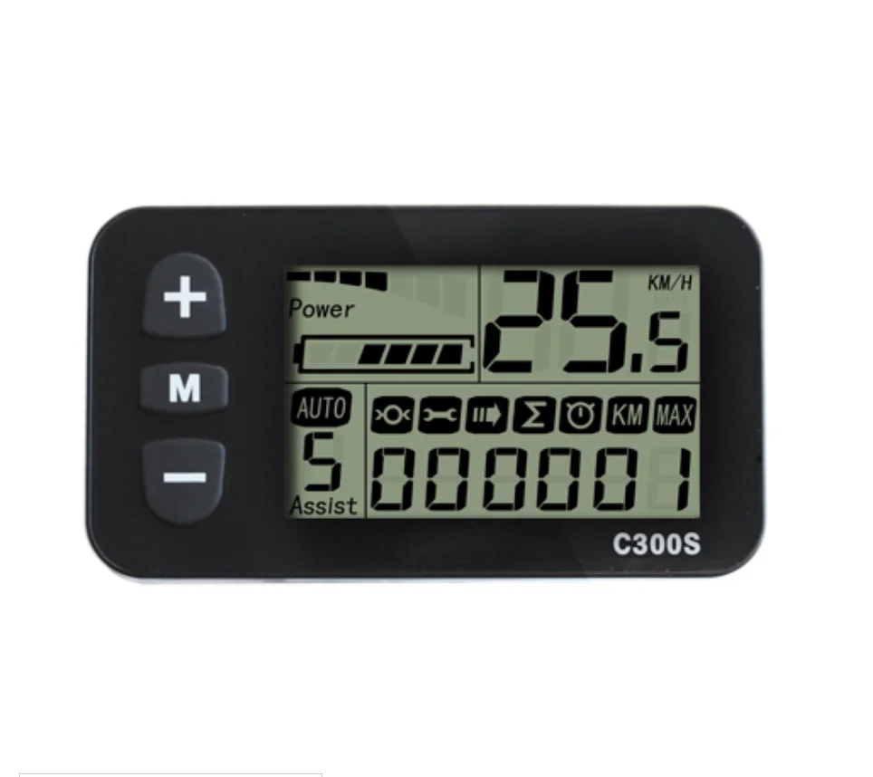 C300SDisplayBigstoneIntelligentLCDElectricBikeInstrumentMonitor