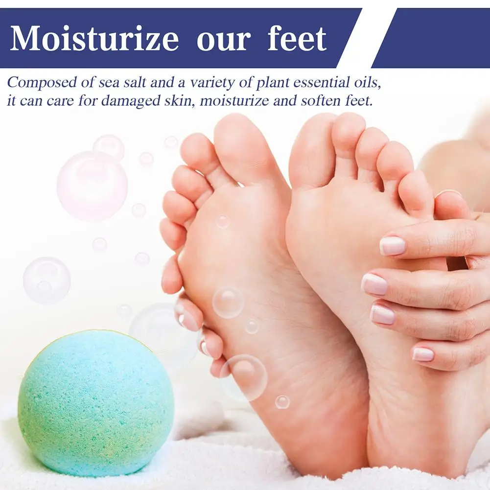 Sdotter 12Pcs Herbal Essential Oil Bubble Bath Ball Gift Spa Ball Foot Natural Handmad Bath Organic Mini Bath Bombs Bathing X6H2 6