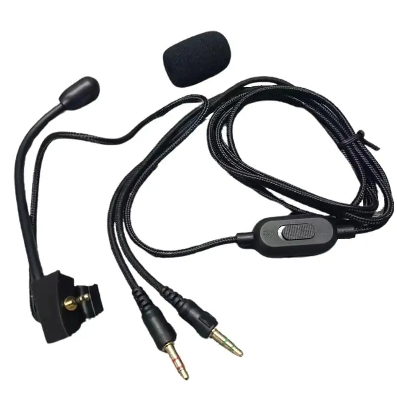

Replacement 3.5mm to 2.5mm Cable with Boom Mic for QC35 QC35II Headphone