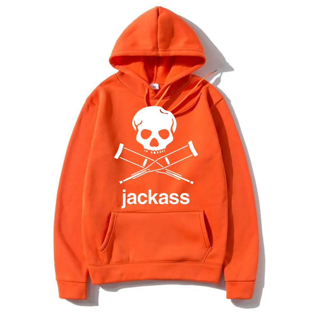 Jackass The Movie Hoodie Jackass Logo Graphic Printed Black Hoodie