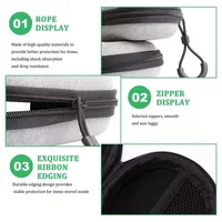 Портативная сумка-органайзер для электроники, кабели для зарядного устройства, жесткий диск, жесткий корпус из ЭВА с молнией, дорожный чехол, сумка для переноски — изображение 4