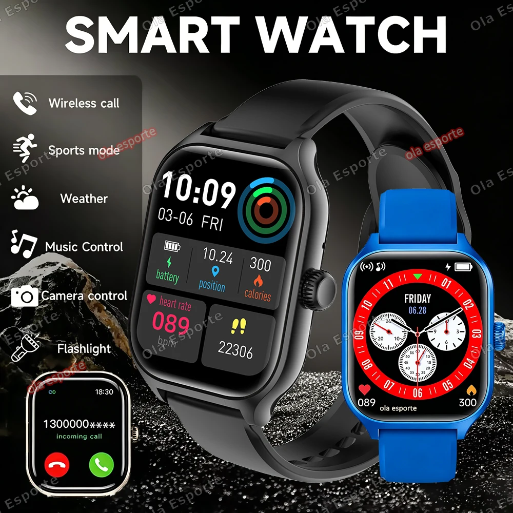 2026 New Men's Smart Women's Gift 1.88in HD Full Tou Screen Sports Fitness Wat Electronics Bluetooth Talk_voghion.com