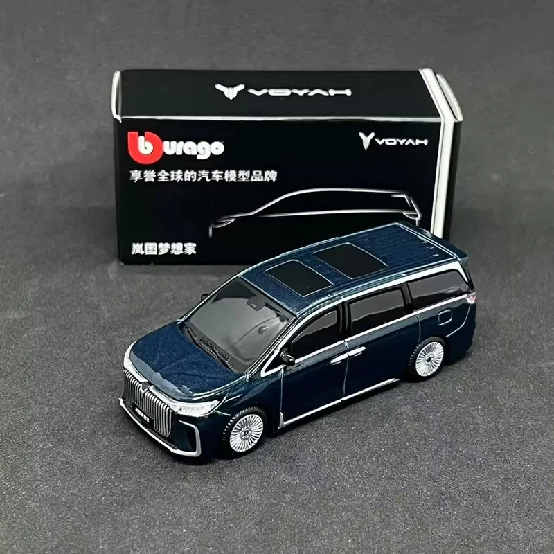 S5453d44d47ec450ea1484cb4c20576e86 Bburago 1:64 VOYAH DREAMPOWER MPV Alloy Car Model Diecast Metal Toy Vehicles Car Model High Simulation Miniature Scale Kids Gift