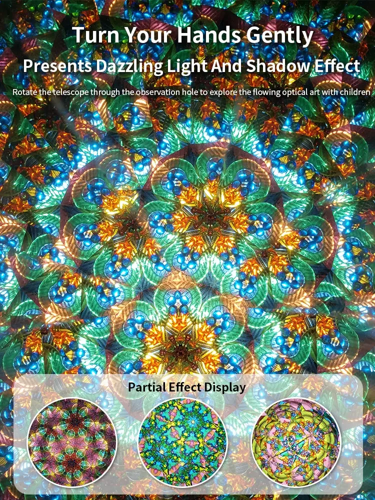 2 Pcs Magic Kaleidoscope.Stretchable Long Old World Kaleidoscope Classic Toys for Boys and Girls Gifts.Children Toys