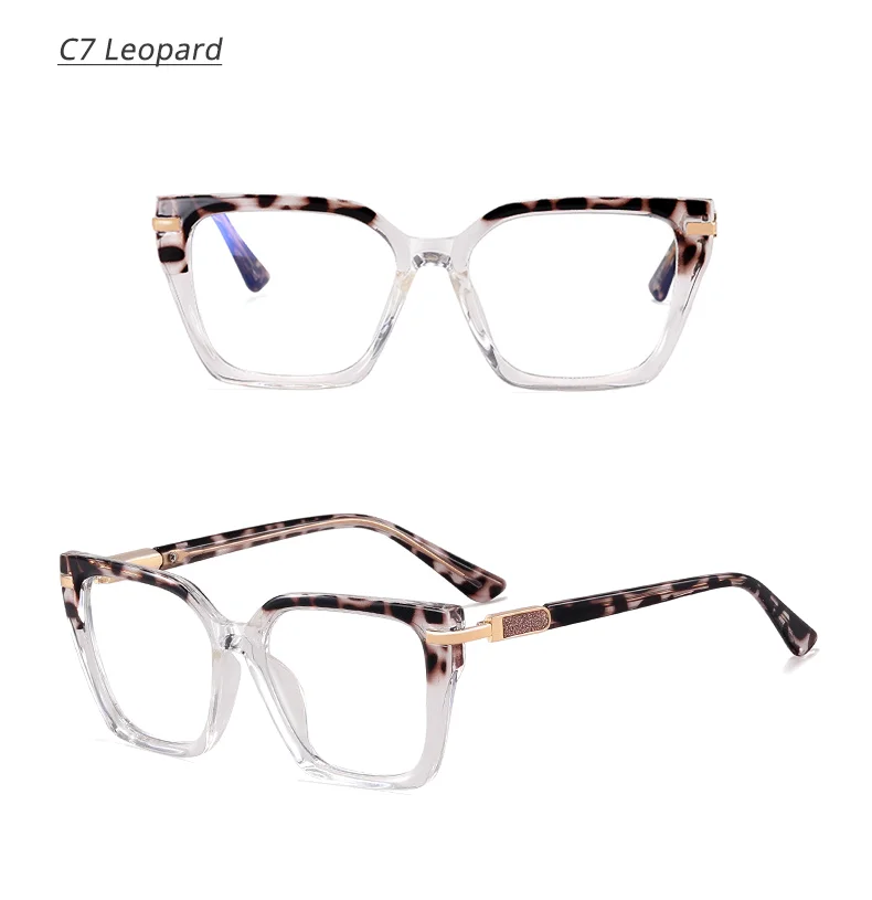 Ralferty 2025, hochwertige TR90-Brillengestelle für Damen, Anti-Blau, Computerbrille, Farbverlaufsrahmen, quadratische Optikrahmen in Nullqualität – Detail 14