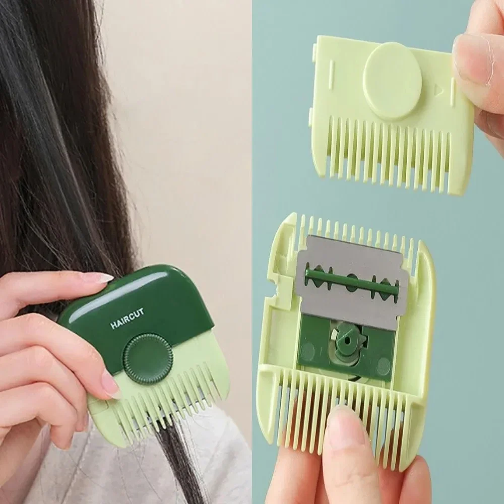 2in1 Baby Hair Cutting Trimmer Barber Comb Bangs Hair Cutter Remover Trimmer Manual Portable Children's Clipper Care Tools