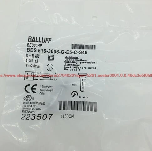 

100% NEW BES 516-3006-G-E5-C-S49 proximity switch NPN sensor
