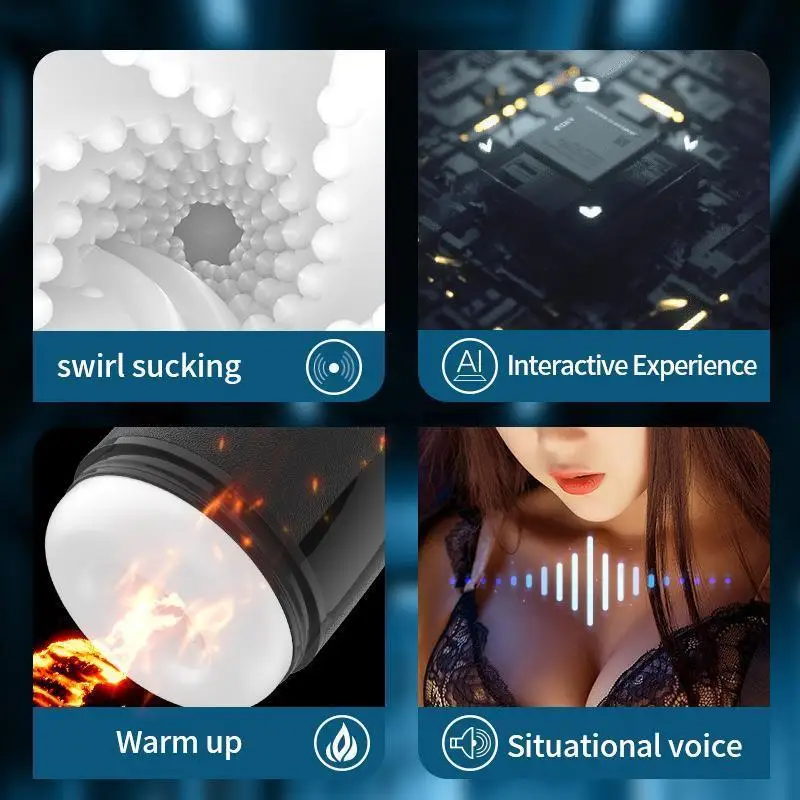 Saugen Automatische Blowjob Masturbatoren für Männer Männliche Masturbationstasse Smart Heizung Pussy Pocket Männlicher Erwachsener_voghion.com