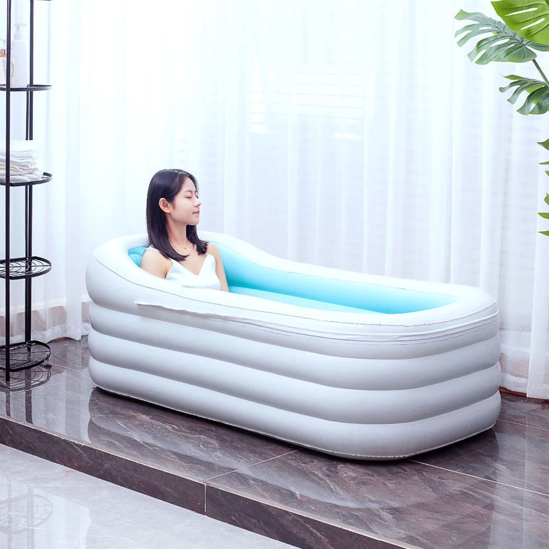 1.5m Adult Automatic Inflatable Bath Tub Portable Bathtub Home Barrel