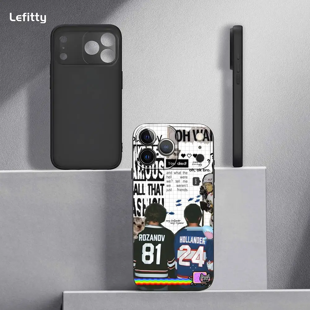 TV Series Inspired Heated Rivalry Black Frosted Soft Phone Case