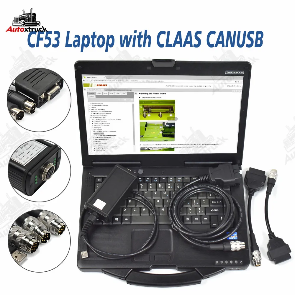 

FOR CLAAS CANBUS MetaDiag with CF53 Laptop CLASS agriculture construction truck tractor diagnostic scanner tool