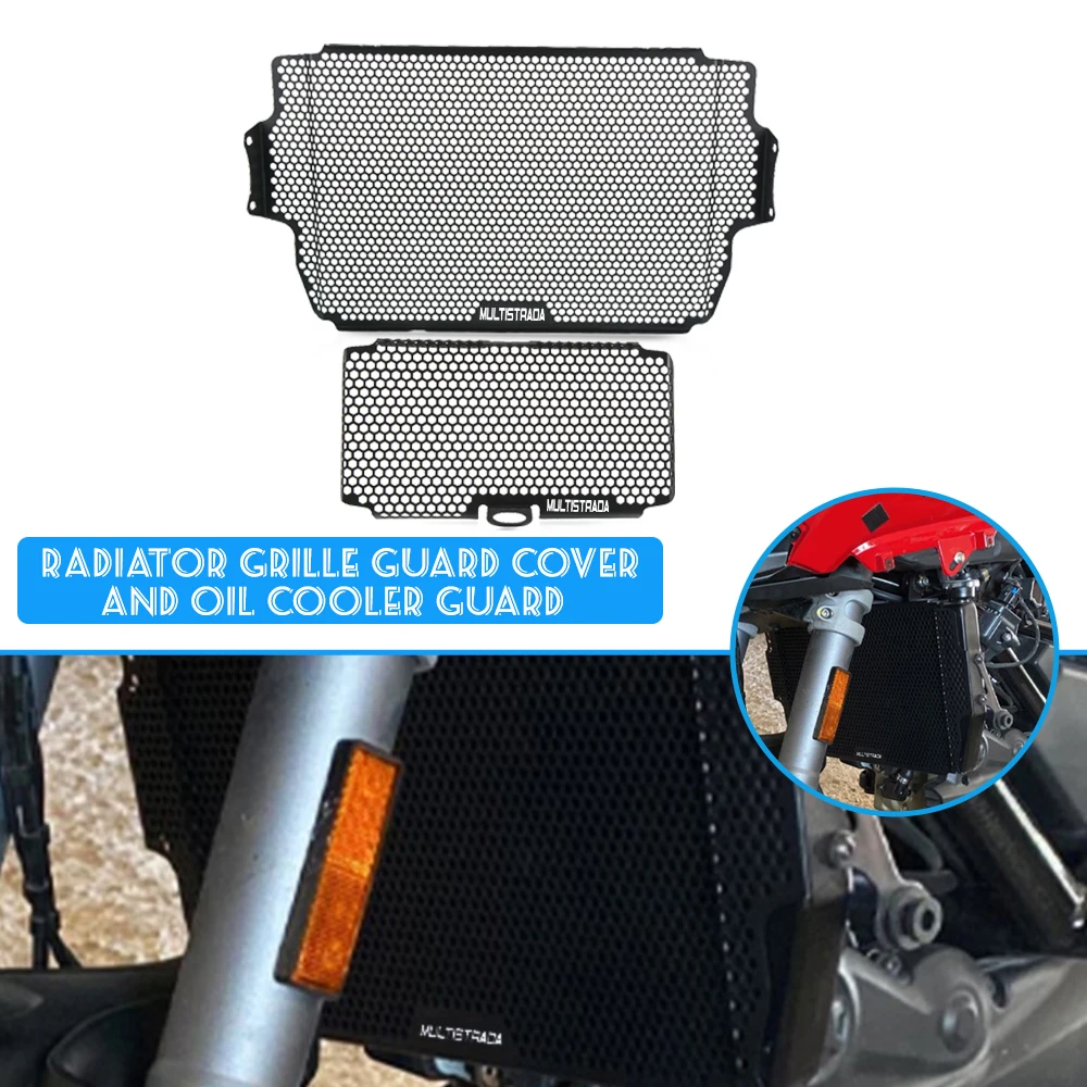

Motorcycle For Ducati Multistrada950 1260 1200 Enduro Pro S/D Pikes Peak Radiator Guard Protector Grille Cover Oil Cooler Guard