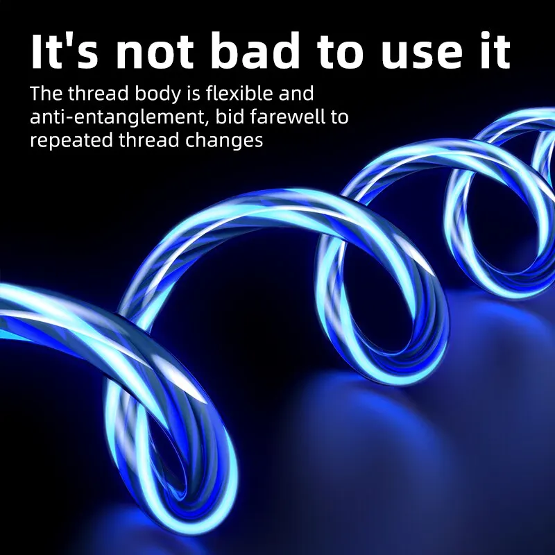 Tri-Mode LED Fast Charging Cable with Glowing Design