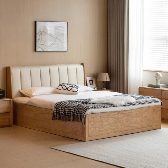 Wooden Simple Bed Leather European Tatami Sofa Modern Storage Platform Bed Multifunctional Floor Muebles Lounge Suite Furniture 1 Wooden Simple Bed Leather European Tatami Sofa Modern Storage Platform Bed Multifunctional Floor Muebles Lounge Suite Furniture 1