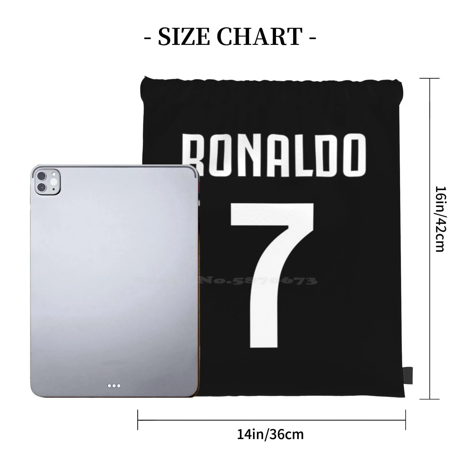 S5454d6e31dd0478c997eb66b40c422dbB Mochila Ronaldo 7 3D para Estudantes | Saco Futebol Portugal