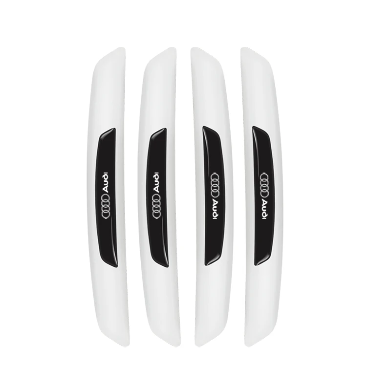 Car Logo Scratch Protector Strip – 4pcs Anti-Collision Corner Guards